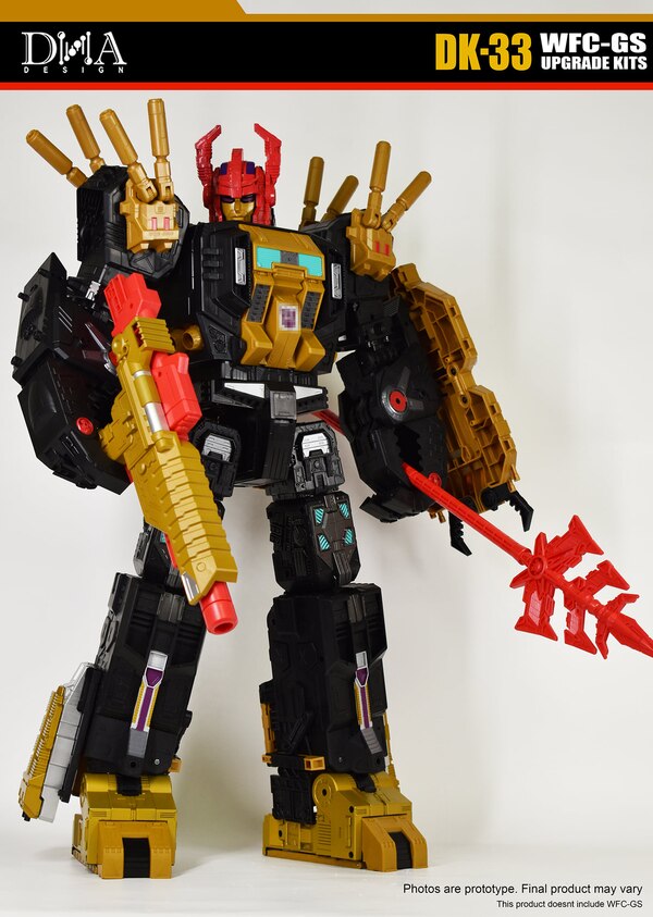 DNA Design DK 33 Transformers Legacy Black Zarack Upgrade Kit Image  (3 of 10)